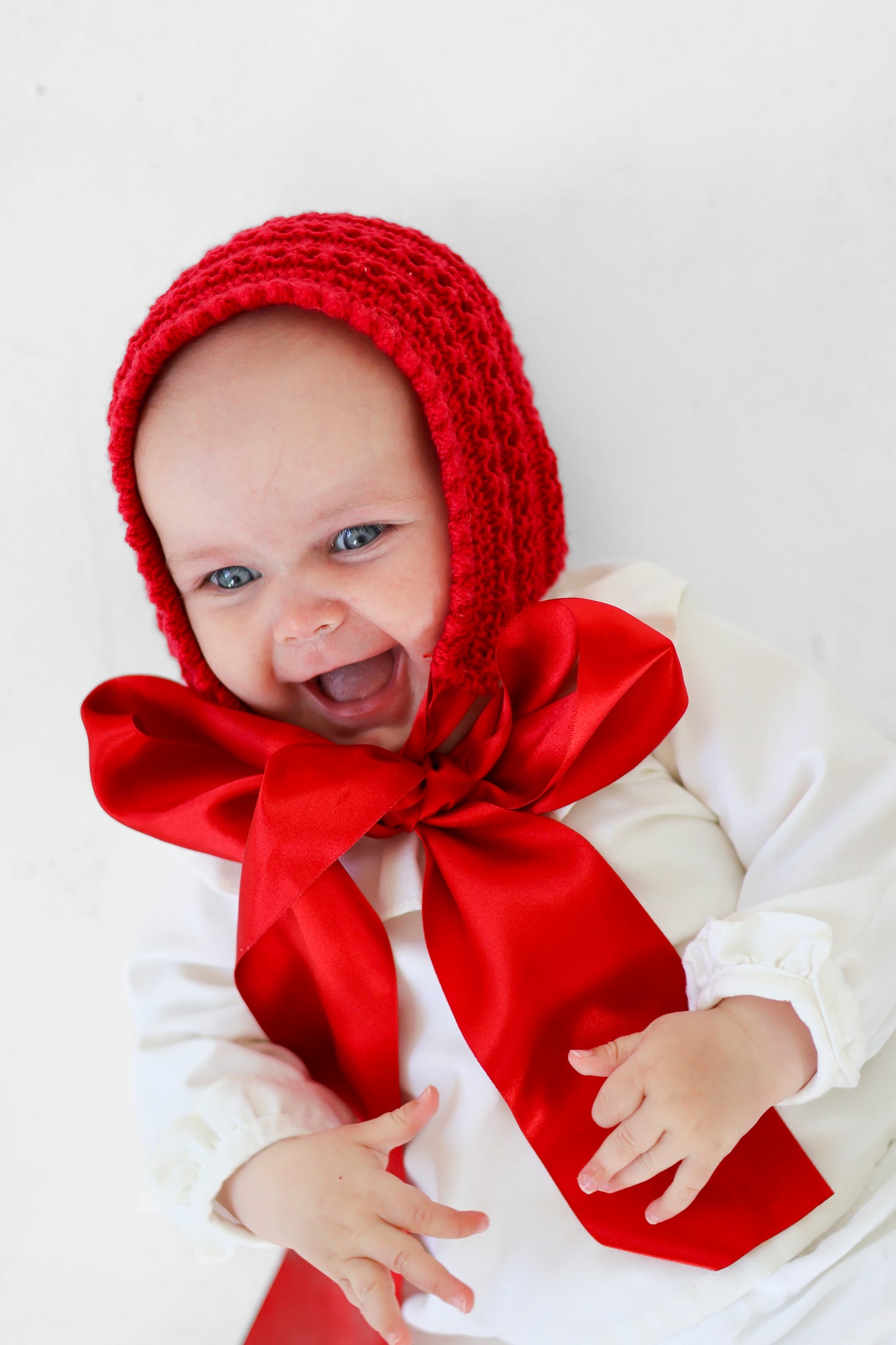 Christmas Vintage Elizabeth Bonnet / Satin Ribbon