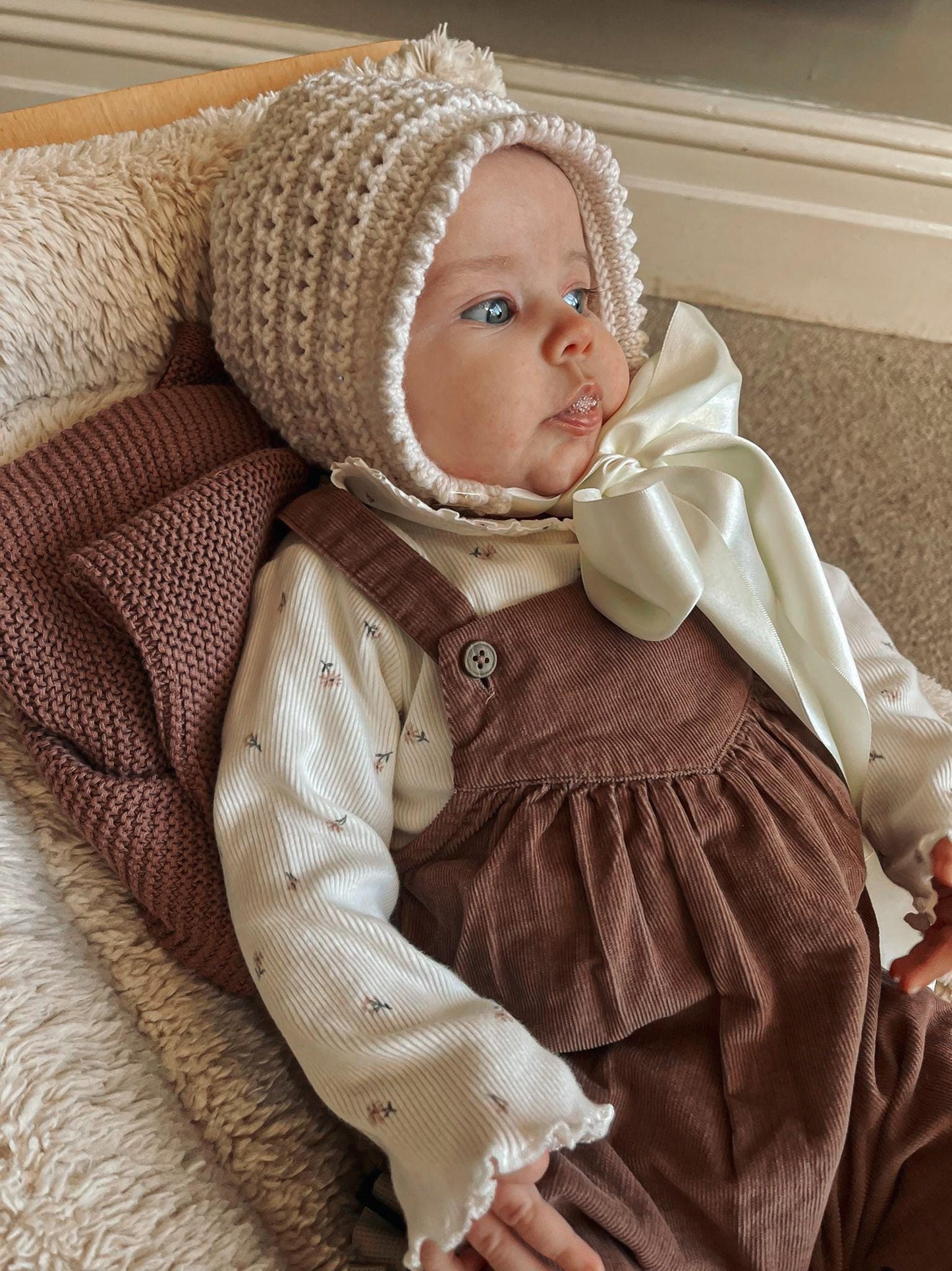The Vintage Elizabeth Bonnet / Satin Ribbon