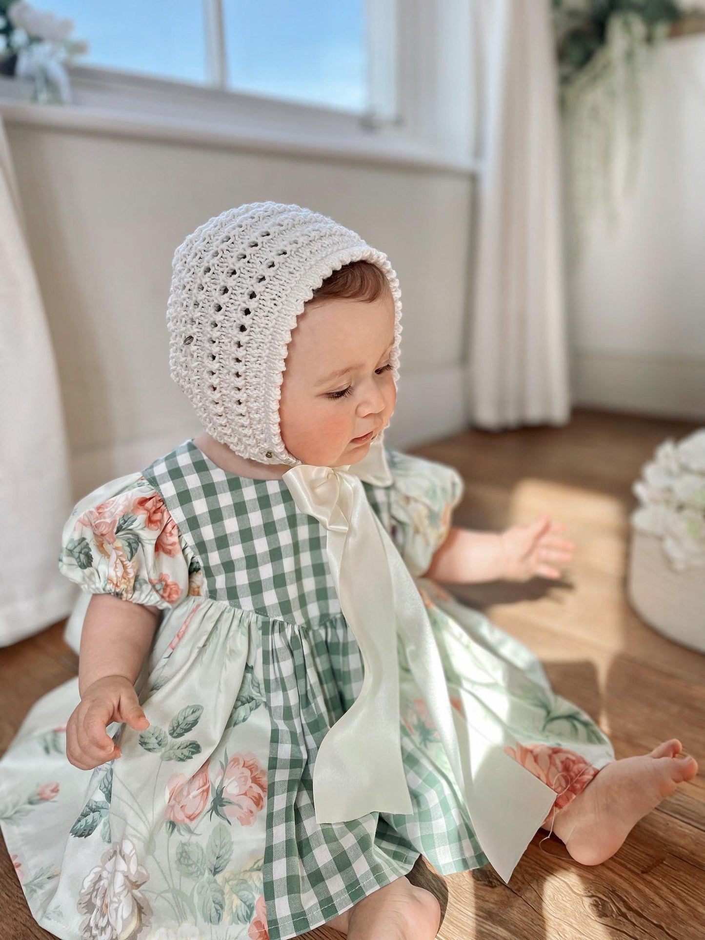 The Vintage Elizabeth Bonnet / Satin Ribbon