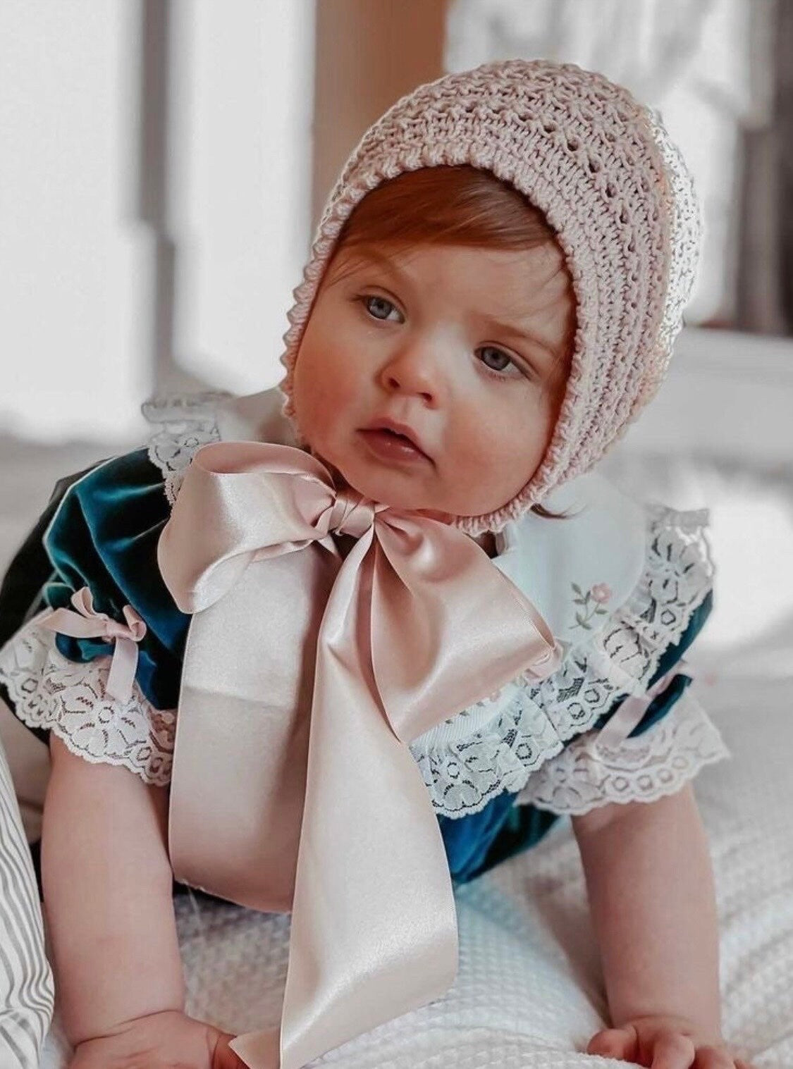 The Vintage Elizabeth Bonnet / Satin Ribbon