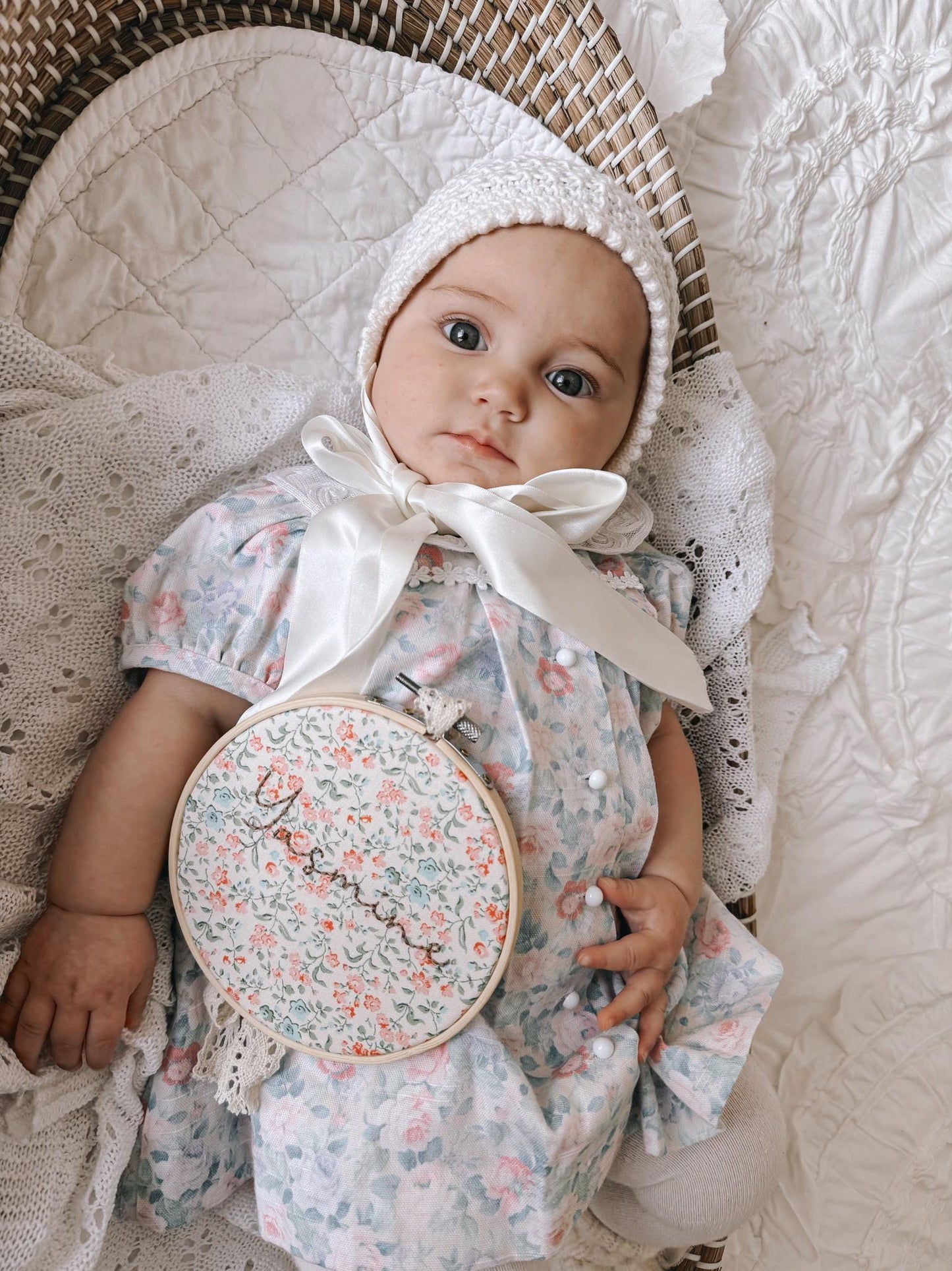 The Vintage Elizabeth Bonnet / Satin Ribbon